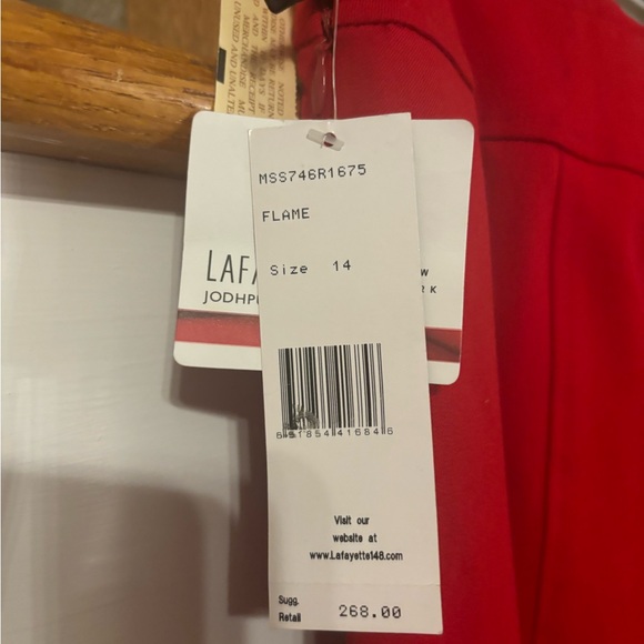 Red Lafayette 148 skirt Sz 14 - Picture 4 of 4